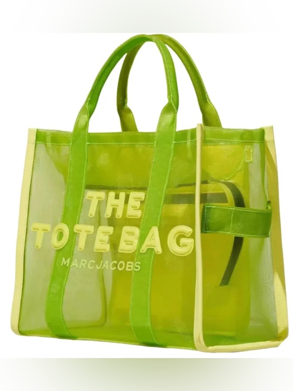 Marc Jacobs neon mesh large tote bag 👜